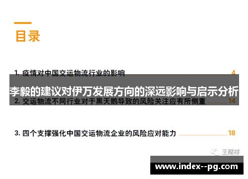 李毅的建议对伊万发展方向的深远影响与启示分析